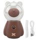 thumbnail image 1 of Nano Mist Sprayer Cute Bear Shape 300ML USB Humidifier Skin Moisturizing Facial Mister with Timing Brown, 1 of 5