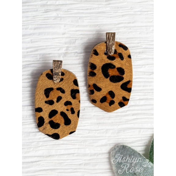 Should've Been Better Oval Leopard Earrings