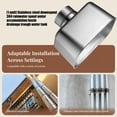 thumbnail image 2 of Rain Water Catcher Downspout Drainage Connector Stainless Steel Gutter Downspout Adapter Quick Water Discharge Solution, 2 of 8