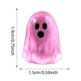 thumbnail image 2 of 15 Pcs Glow in The Dark Ghost Figures | Mini Halloween Party Favors Set | Resin Ornaments | Cute Ghost Decorations | Bulk Halloween Toy Figurines(Hot Pink), 2 of 7