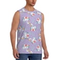 thumbnail image 2 of Haiem Men's Swan With Stars Print Tank Tops Summer Sleeveless Cut Off Workout T-Shirts Fitness Vest Athletic Undershirts-3X-Large, 2 of 8