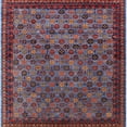 thumbnail image 1 of Ahgly Company Indoor Square Mid-Century Modern Silver Gray Oriental Area Rugs, 3' Square, 1 of 6