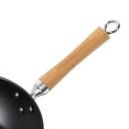 thumbnail image 2 of Joyce Chen Professional Series 11.5-Inch Cast Iron Stir Fry Pan with Maple Handle, 2 of 4