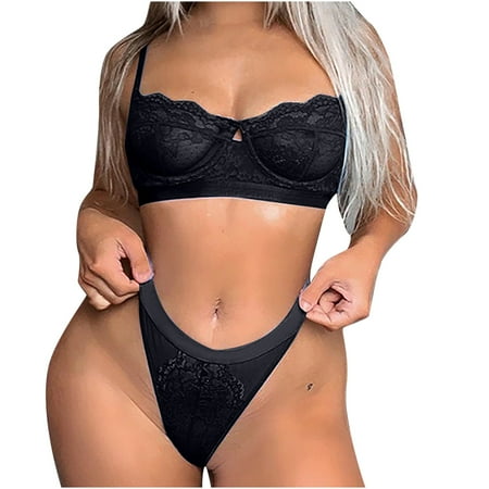 

Hesxuno Lingerie for Women Sexy Women Fashion Lace Vest Hollow Floral Embroidered Sexy Underwear Lingerie
