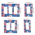 thumbnail image 2 of Yayeee Rocker Switch Wall Plate 3-Gang 6.5"x4.6" Home Decorative Outlet Cover, Pink Flowers Pattern, 2 of 6