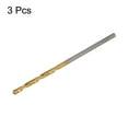 thumbnail image 3 of Uxcell 3pcs Brad Point Drill Bit 1.5mm(1/16") Dia Straight Round Shank Drill Metric Brad Point Spiral Twist Drill Bits for Carpenter Woodworking Plastic Rubber, Golden, 3 of 6