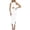 White, variant on Hvot&aat Women's Ribbed Knit Midi Bodycon Dresses Sexy Twist Cuytout Front Casual Crew Neck Sleeveless Tank Top Sweater Dress