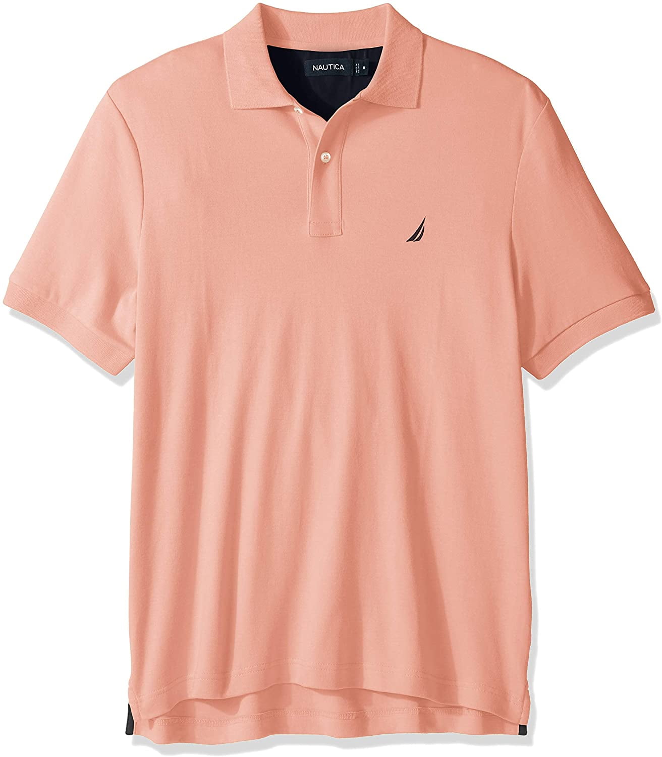 nautica men's classic short sleeve solid polo shirt