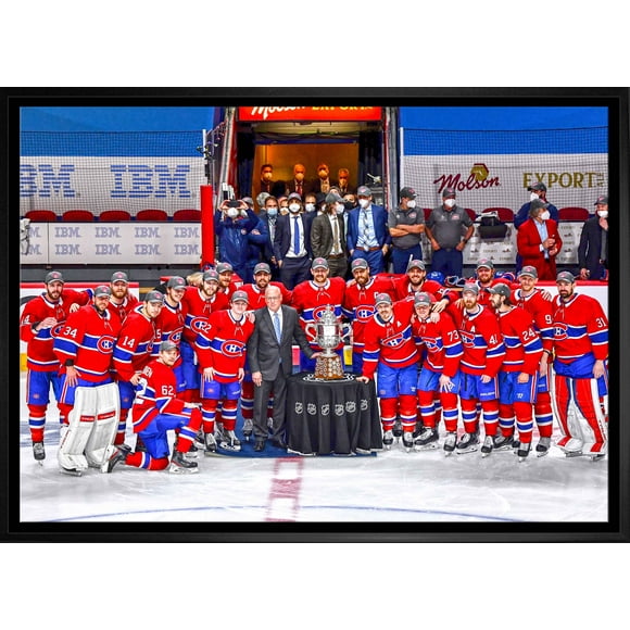 Montreal Canadiens Framed 20x29 Clarence S. Campbell Bowl Canvas