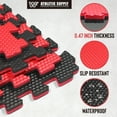 thumbnail image 3 of WF Athletic Supply High Density Reversible Premium Interlocking Foam Tiles - Perfect for Martial Arts, MMA, Home Gyms, P90x, Gymnastics, Cardio, and Exercise, 3 of 8