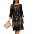 thumbnail image 1 of Vestido COOAN con lentejuelas de encaje formal y coctel para invitadas a la boda, 1 of 9