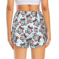 thumbnail image 4 of Uemuo Disco Ball Cherry With Bow Pattern Women's Athletic Shorts High Waisted Running Shorts with Liner Pockets Gym Elastic Workout Shorts-Large, 4 of 9