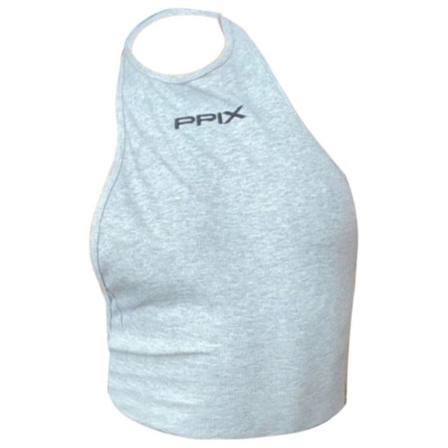 Gibobby Primavera niñas moda sexy cuello redondo al libre chaleco ajustado(Gris,CH)