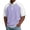 A-Purple, variant on Men's Waffle T-Shirts Half Zip Summer Tops Raglan Short Sleeve Casual Stand Collar Shirt Breathable Color Blocked Pullover Tees S-5XL B-Green