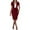 Deep Red#010, variant on HAJWOH Dress Suits for Women 2 Piece Business Casual Short Sleeve Blazer and Pencil Skirt Church Teacher Office Modest Business Elegant Pencil Dresses for Women Black L