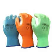 Safety 24Pieces/12 Pairs PU Work Gloves Palm Coated Working Gloves Gardening Protective Safety Work Gloves Supplies ,Breathable Comfort