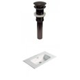 thumbnail image 1 of American Imaginations 24.16-in. W 1 Hole Ceramic Top Set In White Color - Overflow Drain Incl. AI-30559, 1 of 9