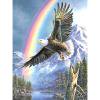 Wdftyju Kits de pintura de diamantes 5D DIY Rainbow Eagle Full Square Drill Wall (20x30CM) Wdftyju 7ba0hl2jd6ra9ap2D01