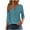 010-Blue, variant on Ounisa Women's Long Sleeve Shirts Color Block Stripe Zipper Tops Tunics Casual Fall Ladies Tees