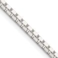 thumbnail image 1 of Sterling Silver 2.5mm Box Chain (16 X 2.5) Made In Italy qbx050-16, 1 of 5