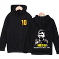 thumbnail image 3 of Sudadera con capucha para niños con estampado de Messi de otoño, sudadera de terciopelo, ropa deportiva informal, parte superior negra adecuada para niños y niñas, 3 of 5