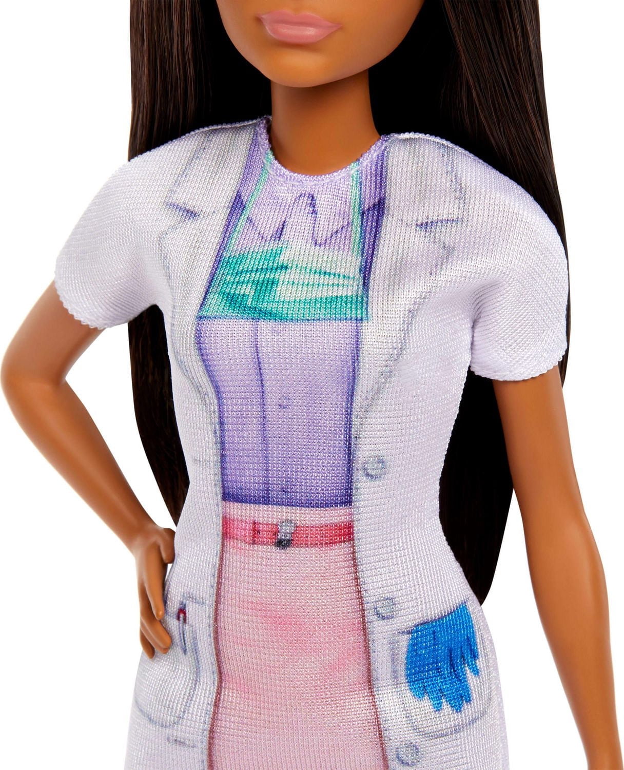 Barbie Dentist Doll with Brunette Fashion Doll, 1 Kid Doll, Medical Doctor Furniture & Accessories