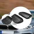 thumbnail image 6 of 2 Pieces Front Hood Grilles Kidney Grilles Grill Covers Durable Plastic for BMW G30 5 Series Pre Facelift, 6 of 9