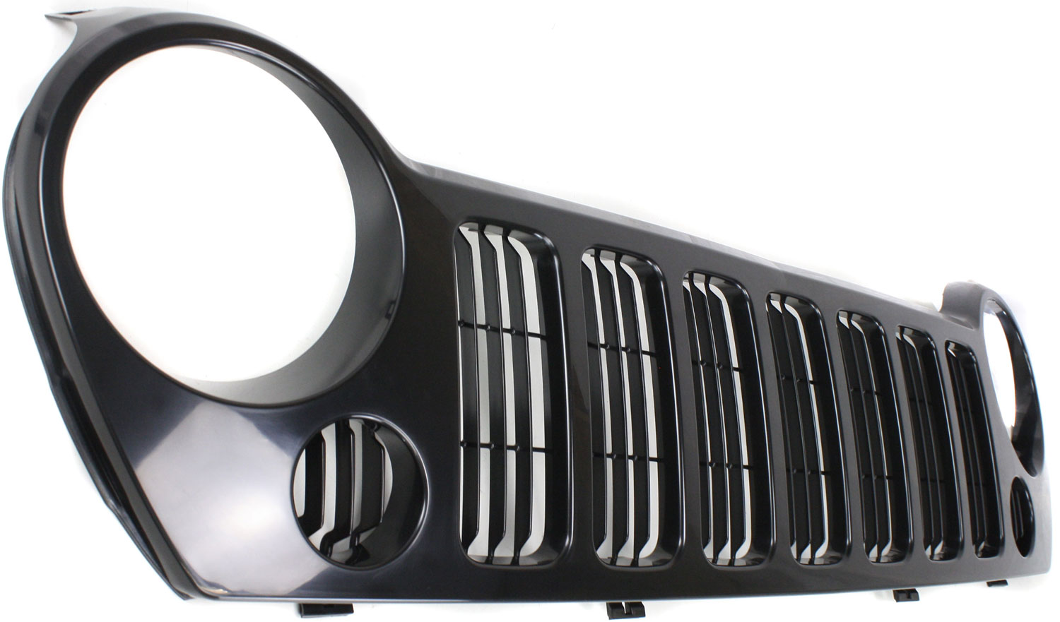 Evan-Fischer Textured Black Grille Set For 2017-2021 Jeep Grand Cherokee & SRT Trackhawk - Driver & Passenger Side