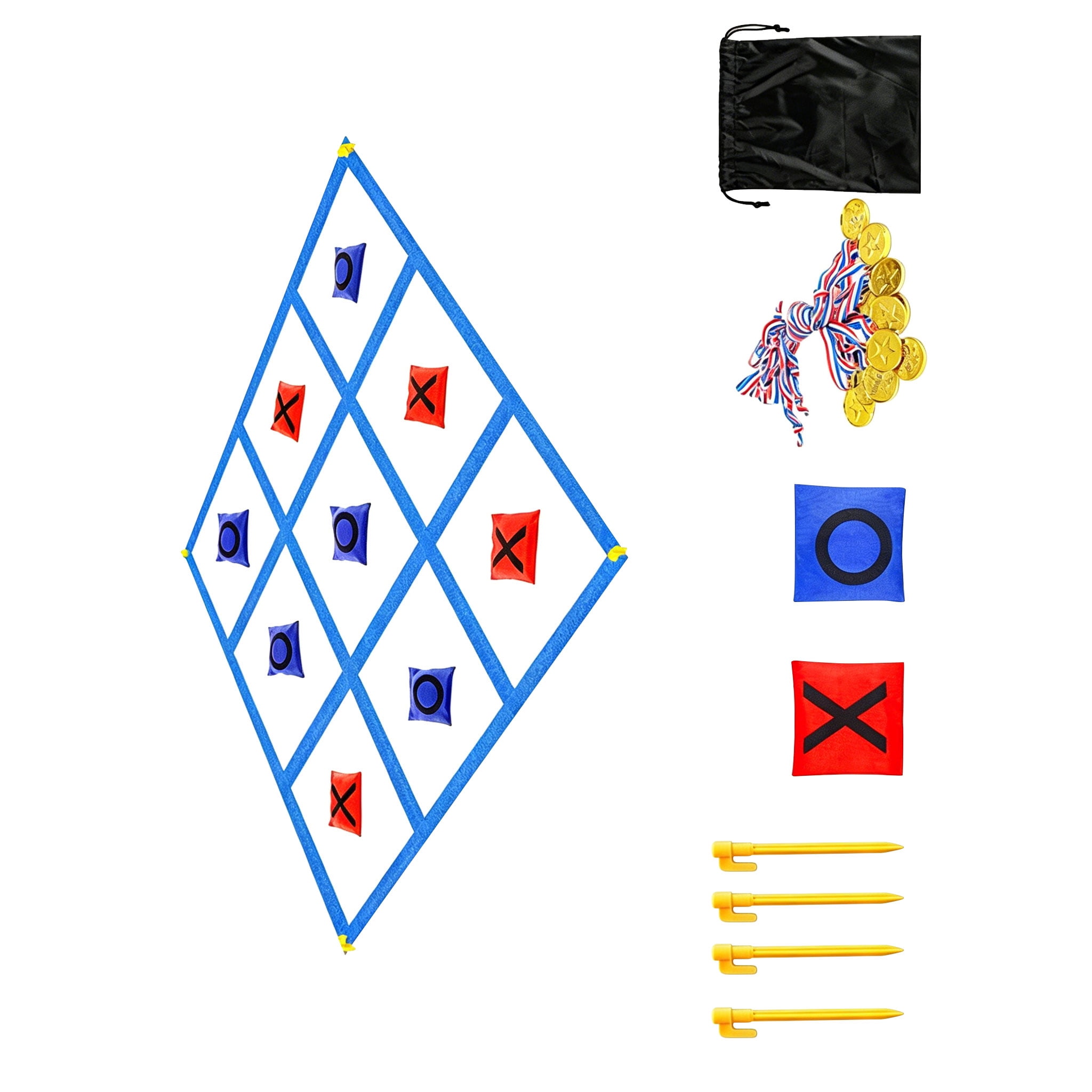 Fun Foldable Yard Game Set Promotes Family Bonding And Group Play Outdoors