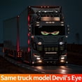 thumbnail image 4 of Dynamic Devil Eye Light Lamp LED Car Eye Light Truck for Cars Window B1X0, 4 of 5