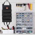 thumbnail image 5 of Bolsa enrollable para herramientas, lona de 16 A con 5 bolsillos con cremallera, multiusos., 5 of 5