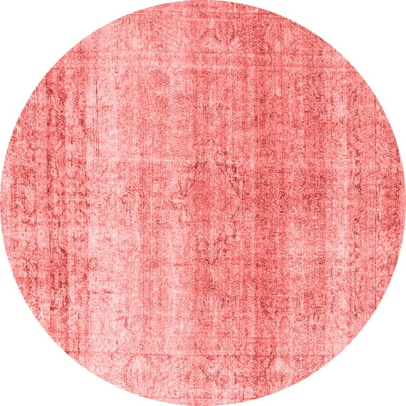 Ahgly Company Indoor Round Persian Red Traditional Area Rugs, 4' Round