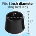 thumbnail image 3 of Patas elevadas de goma antideslizante para cama elevada para perros, paquete de 4, 3 of 7