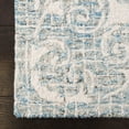 thumbnail image 3 of SAFAVIEH Abstract Bryanne Floral Wool Runner Rug, Light Blue, 2'3" x 8', 3 of 10