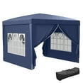 thumbnail image 1 of Outsunny 10'x10' Outdoor Pop Up Party Tent with Carrying Bag Blue, 1 of 10