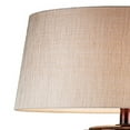 thumbnail image 2 of Benzara BM240305 Lampe de Table avec Base en Piédestal Colorblock, Marron, 2 of 5