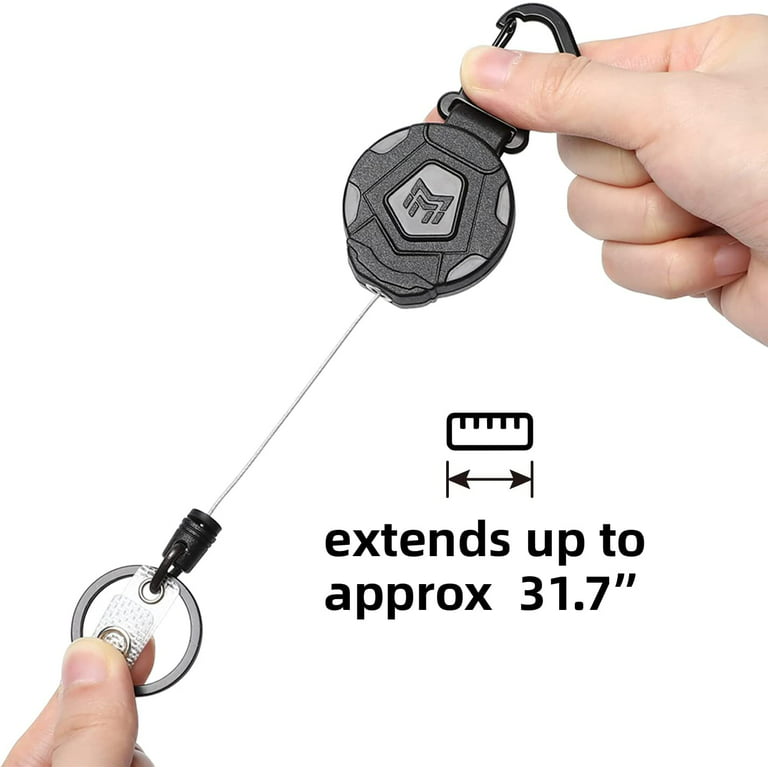 Retractable Heavy Duty Badge Reels With Id Badge Holder Tactical