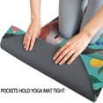 thumbnail image 3 of Doberman Dog Pattern with Pioneer Flower Hot Yoga Mat Towel Non Slip for Hot Yoga - Quick-Drying Yoga Mat Cover with 4 Corner Pockets with Travel Bag - Hot Yoga Towel Non Slip 74"x26", 3 of 6