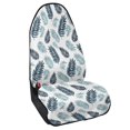 thumbnail image 2 of XYZCANDO Blue Tropical Leaf Print Car Seat Towel Cover - Waterproof Sweatproof Protector - Universal Fit for Cars, SUVs, Trucks - Moisture-Wicking & Stain Resistant, 2 of 9