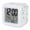 Green Grey, variant on Red Orange Coastal Digital Alarm Clock for Bedrooms,Smart LED Alarm Clock with 7 Color Night Light,Nautical Summer Beach Coral Sea Turtle Silent Wake Up Clocks for Sleep Study Cooking 3.2"x3.2"