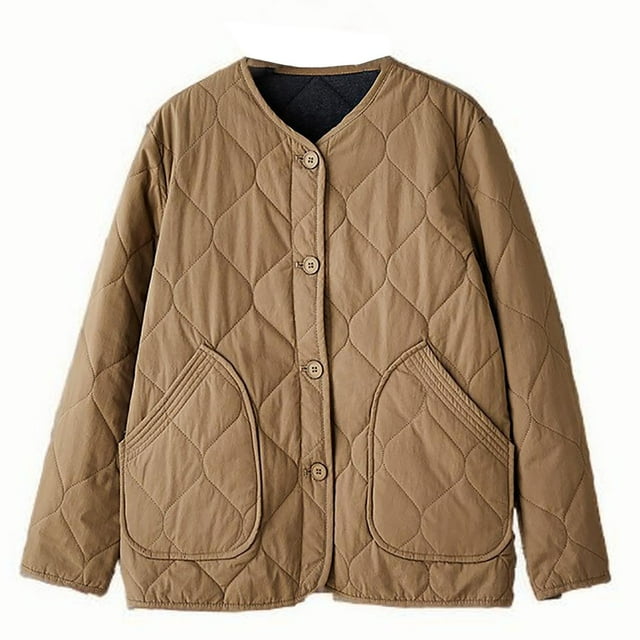 Lovzfmll Veste Ample pour Femmes, Décontractée Chaude à Manches Longues avec Capuche Style Kaki, TG