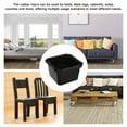 thumbnail image 4 of Rubber Bed Risers, 4 Pack Chair Risers Furniture Lifts Blocks For  Black, 4 of 8