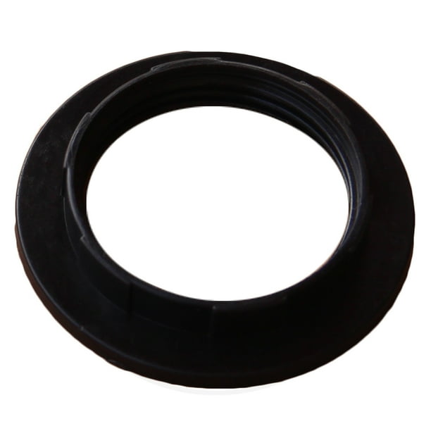 Seitruly 100 Uds. Pantallas de lámpara de plástico anillos de pantalla adaptador de luz de soporte de bombilla desmontable de retención blanca Electrónica Negro