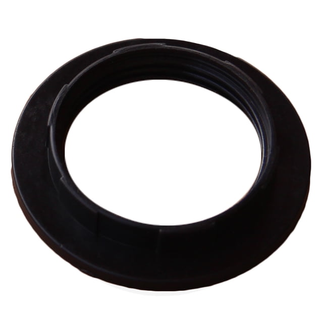 Inteprter 100 Uds. Pantallas de lámpara de plástico anillos de pantalla adaptador de luz de soporte de bombilla desmontable de retención blanca Electrónica Negro
