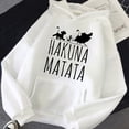 thumbnail image 1 of Disney Hakuna Matata divertida Simba Anime Sudadera con capucha mujer el Rey León Kawaii sudadera gráficos Harajuku mujer Sudadera con capucha, 1 of 5