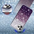 thumbnail image 5 of Compatible with iPhone 12 Pro Max Glitter Diamond Case Cute Bling Rhinestone Sparkle Shiny Crystal Bumper Luxury Case for Girls Women Protective Cover 3D Handmade Case 6.7 inch Purple, 5 of 11
