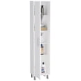 thumbnail image 6 of 70.90 in Tall White Broom Closet with Broom Hangers and Five Shelves | Fits Home Storage, Tidy Living Space, 6 of 7