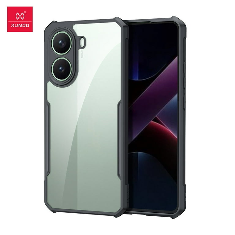 WOBURN Clear Smart View Cover per Xiaomi Poco X5 PRO 5G, Standing Mirror Flip Folio Custodia Protettiva Bumper, Luxury Specchio Libro Case con Supporto Pieghevole. Viola Blu