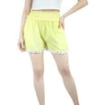 thumbnail image 3 of Artyska Women's Elastic Waist Pockets Lace & Tassel Summer Beach Short Pants, 3 of 7