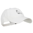 thumbnail image 5 of Persian Cat Embroidered Washed Cotton Twill Cap - White OSFM, 5 of 5